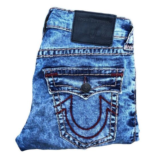 True Religion Jeans Size 29 RICKY SUPER T Blue - Picture 2 of 13